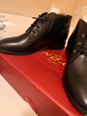 YDN Black Lace-Up Women's Ankle Booties